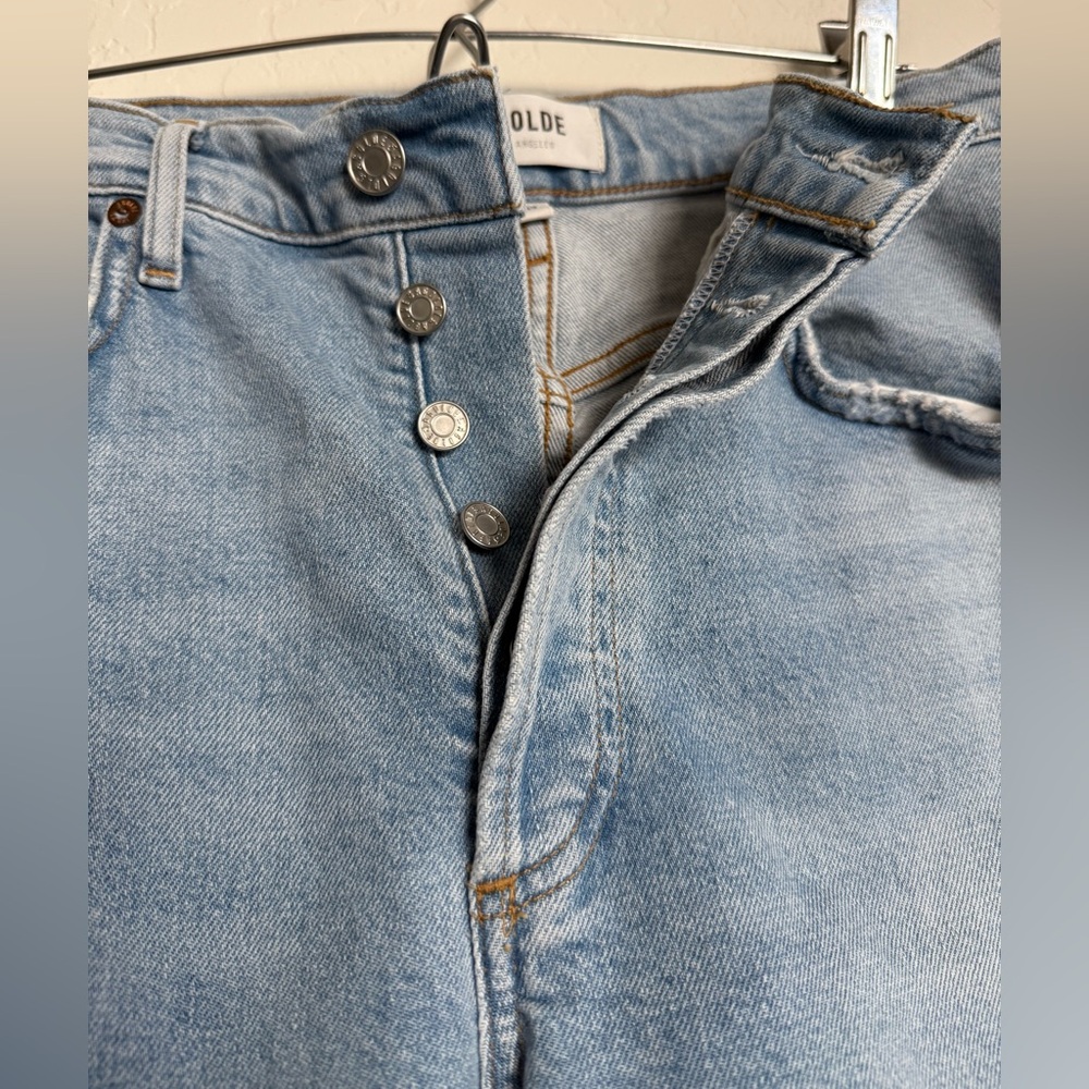 AGOLDE Riley Tall Straight Leg High Waisted Light Wash Women's Jeans - 27 - Picture 8 of 8